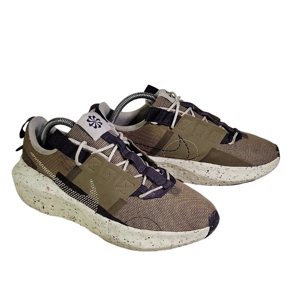 Nike Crater Impact Running Shoes Brown Kelp Mens Size 9.5